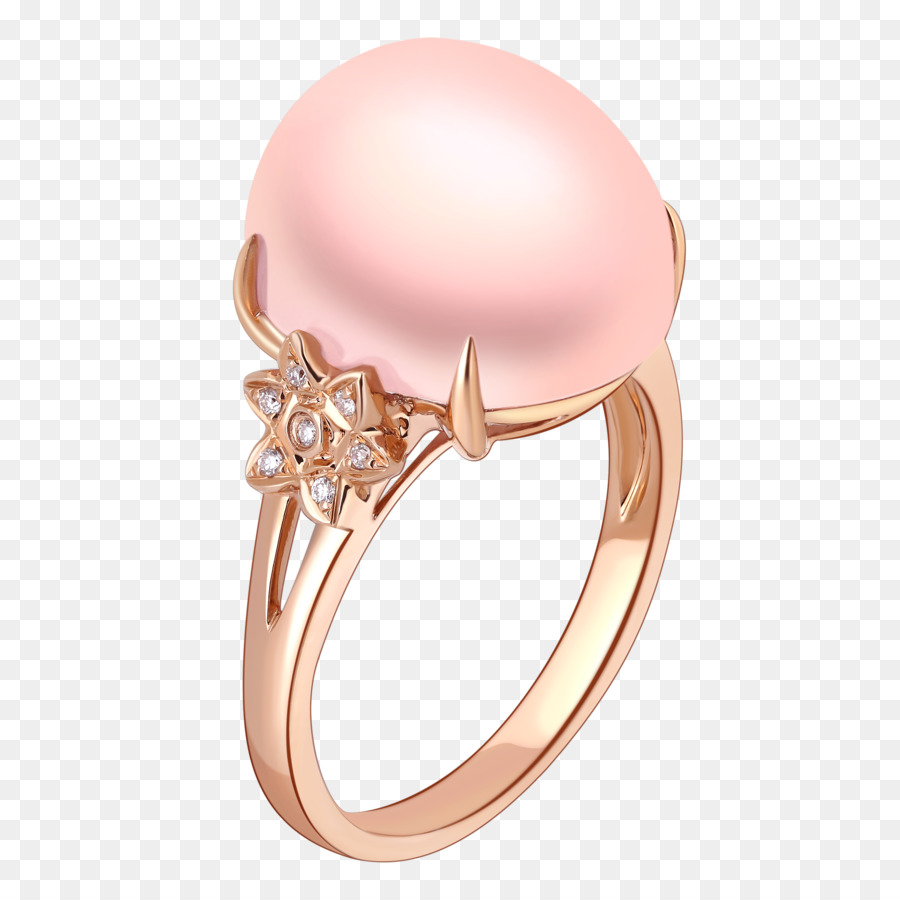 Ring Perle Diamant-Schmuck - Diamant Perle Ring