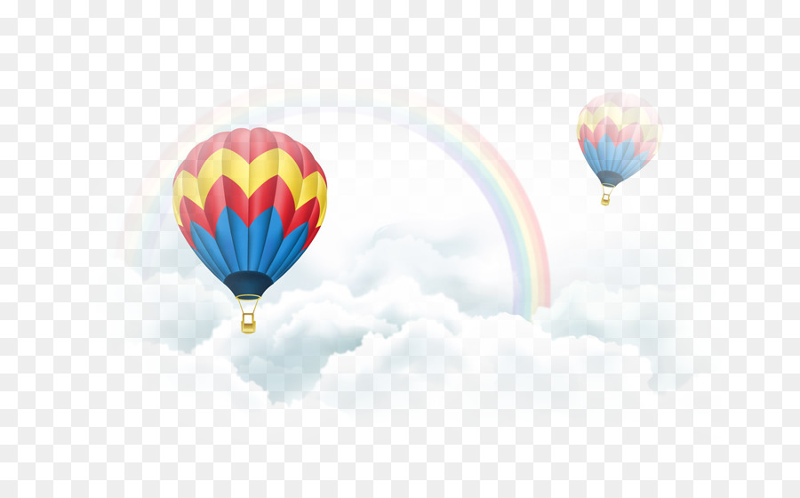 Hot air balloon, carta da Parati - nube