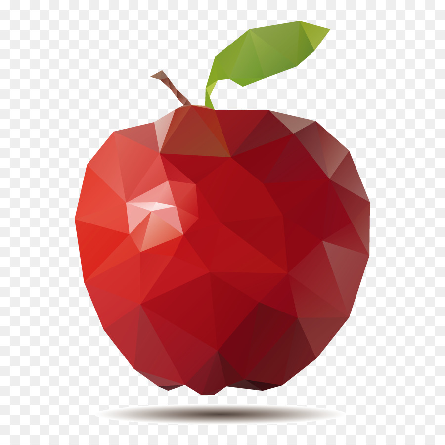 Apple Polygon-clipart - Vector Apple