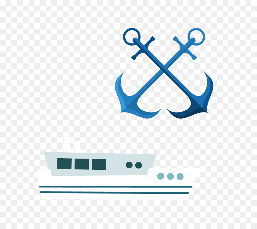 Marine Anker-Symbol - Schiff und Anker