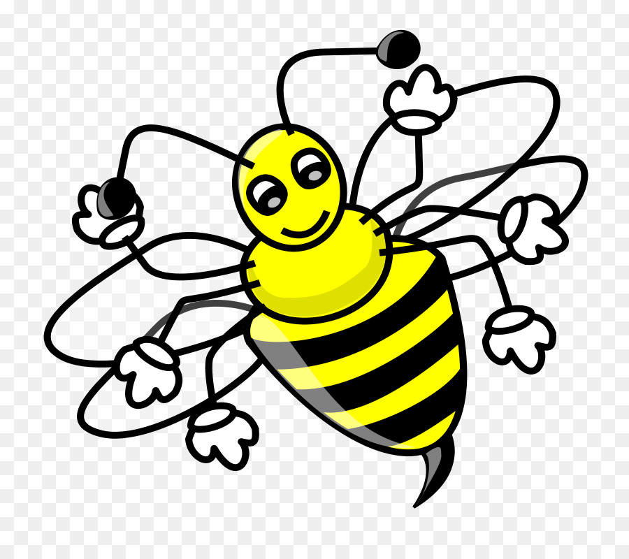 Honey bee contenuti Gratuiti Calabrone Clip art - Giallo api tirare il materiale Gratuito