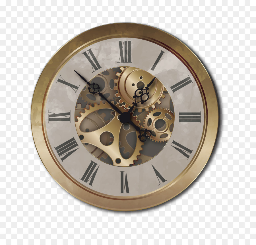 Longcase orologio Steampunk Parete Aiguille - Vettore di marcia dell'orologio