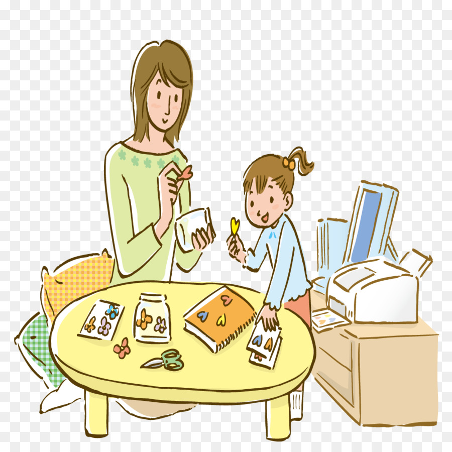 Hausfrau Tochter Clip-art - Home Lebensmittel, die Sie Essen, und Tochter Frauen