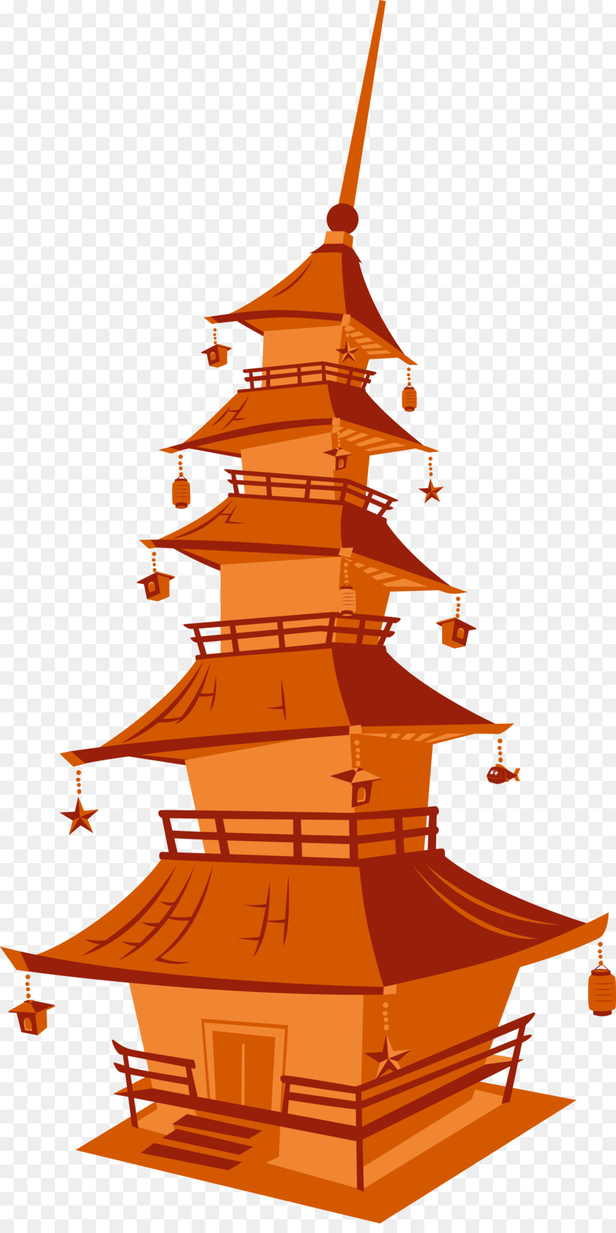 Japanische Architektur Illustration - Japan