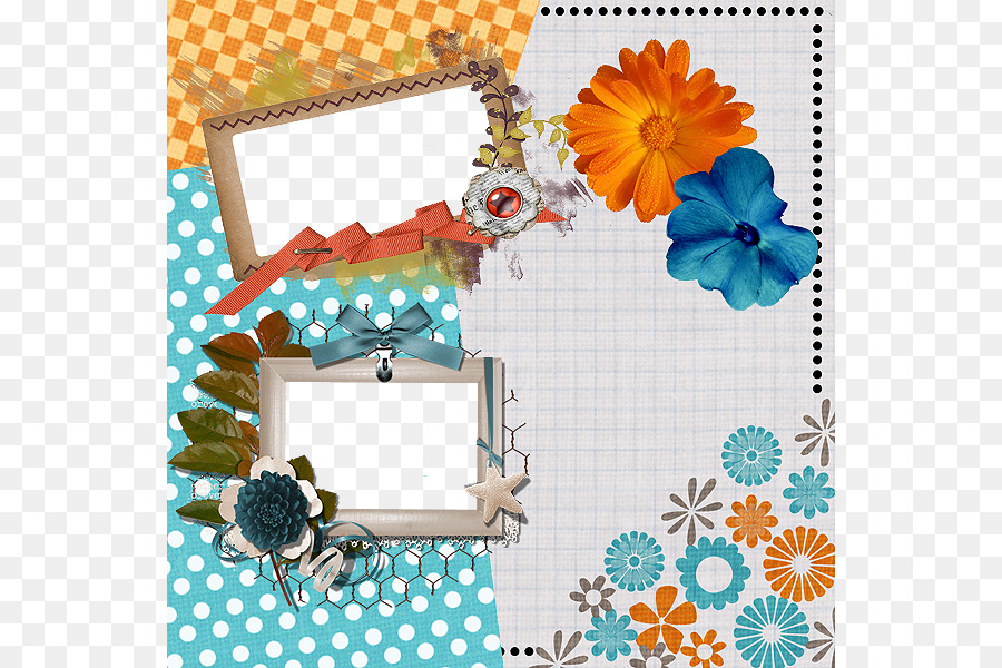Cornice Fotografia - Floral background bordi decorativi