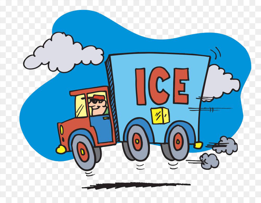 Gelato van Clip art - Cartoon camion di gelato