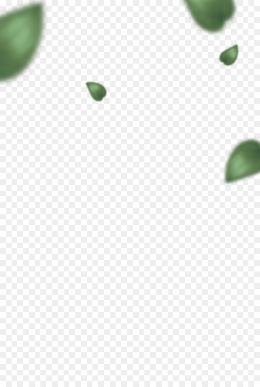 Materiale Verde Foglia Designer - Free floating verde foglie decorative