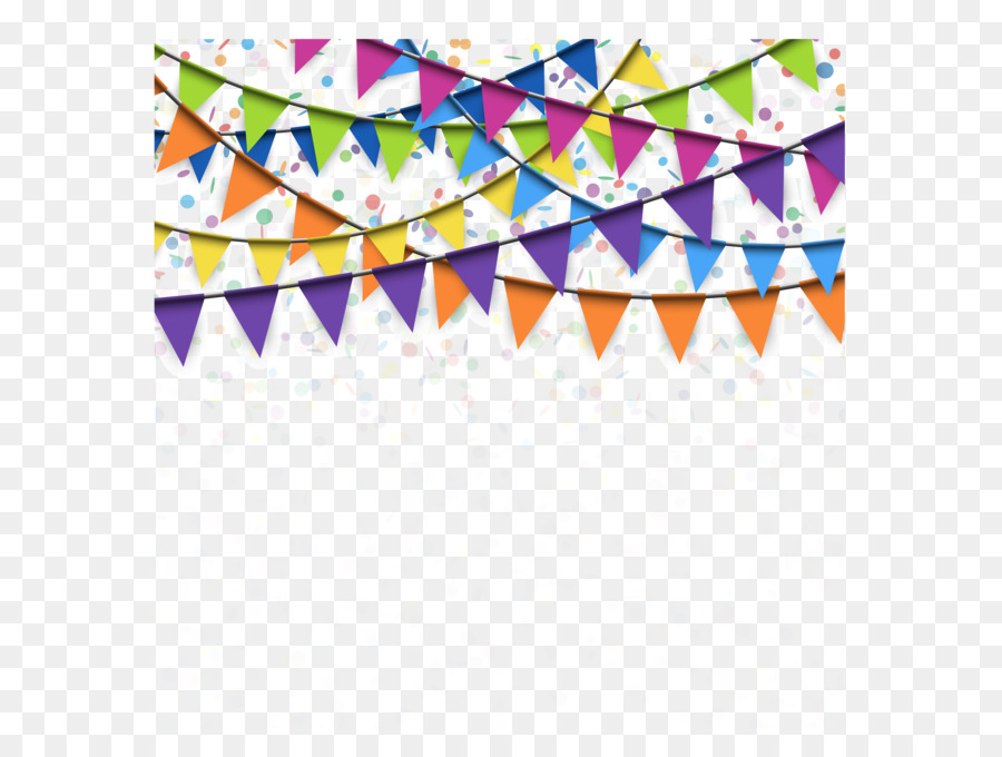 Bandiera Confetti fotografia di Stock, Ghirlanda - Vector Colore holiday triangolo tirare bandiera