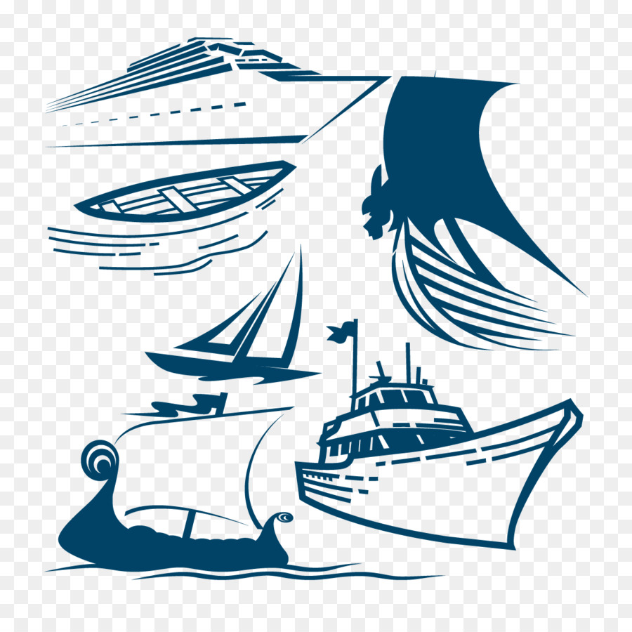 Tàu Bóng Clip nghệ thuật - Phác thảo thuyền