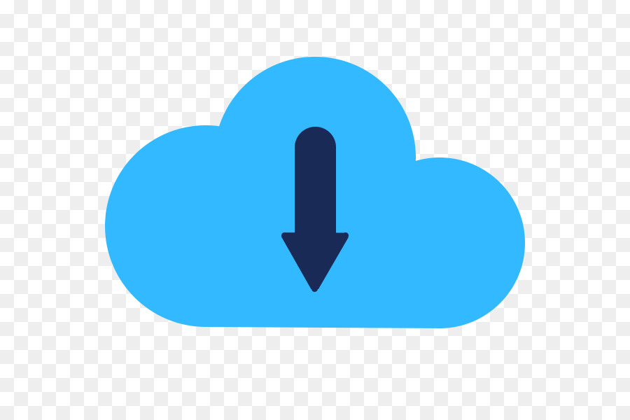 Icona Blu - Blu icona a forma di nuvola
