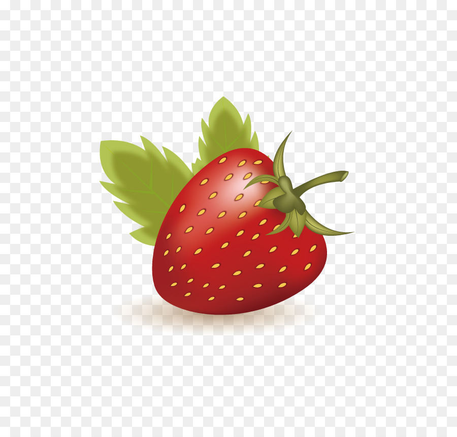 Beere Essen - Vektor, rote Erdbeeren