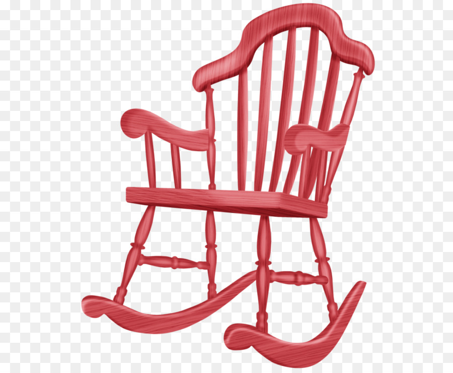 Sedia a dondolo, Mobili sedia Ala - Dipinti a mano rosso sedia a dondolo