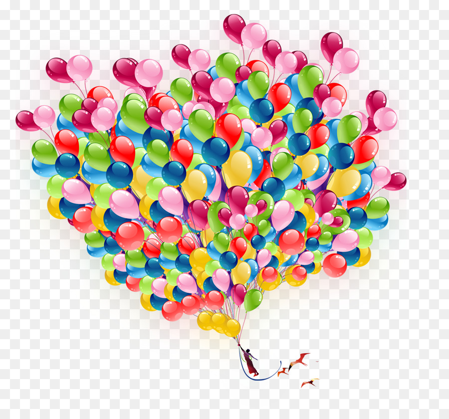 Ballon Poster - bunte Luftballons
