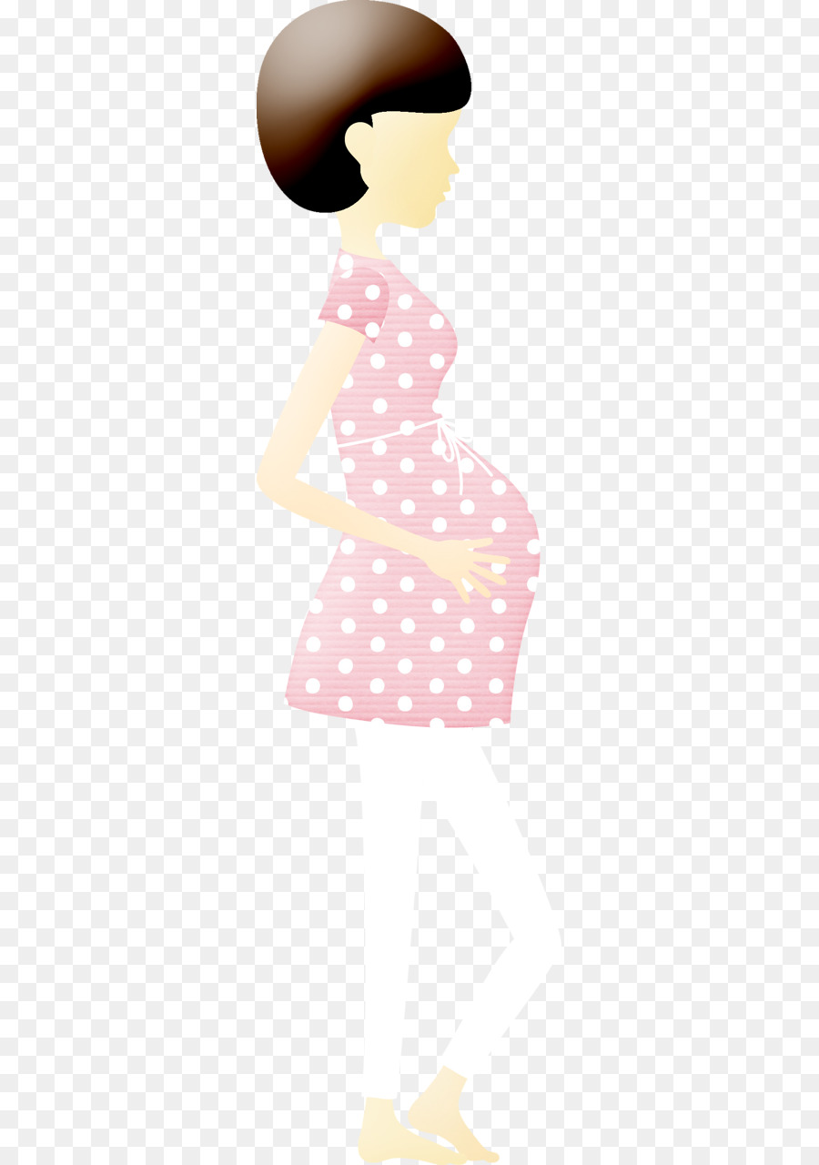 Cartoon Gravidanza u5b55u5987 Illustrazione - donna incinta