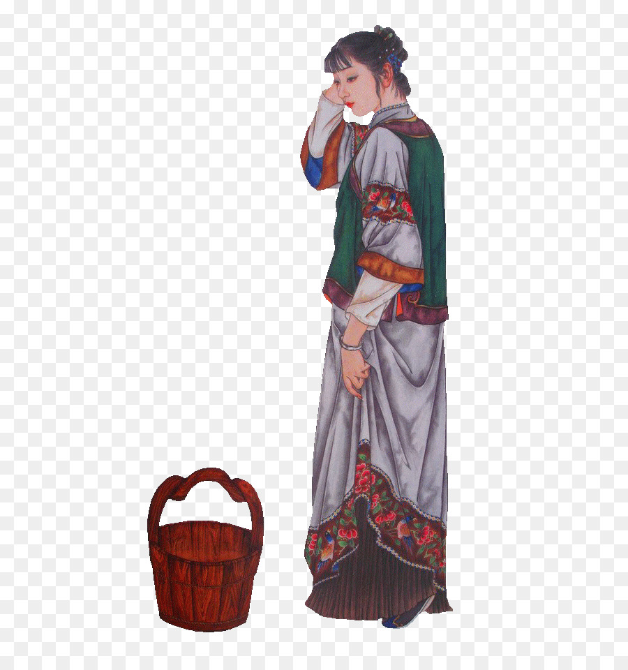 Giấc mơ của Buồng Đỏ Lề Nước Trung quốc Giả Baoyu Xiangling - Phụ nữ ở Trung quốc Cổ đại