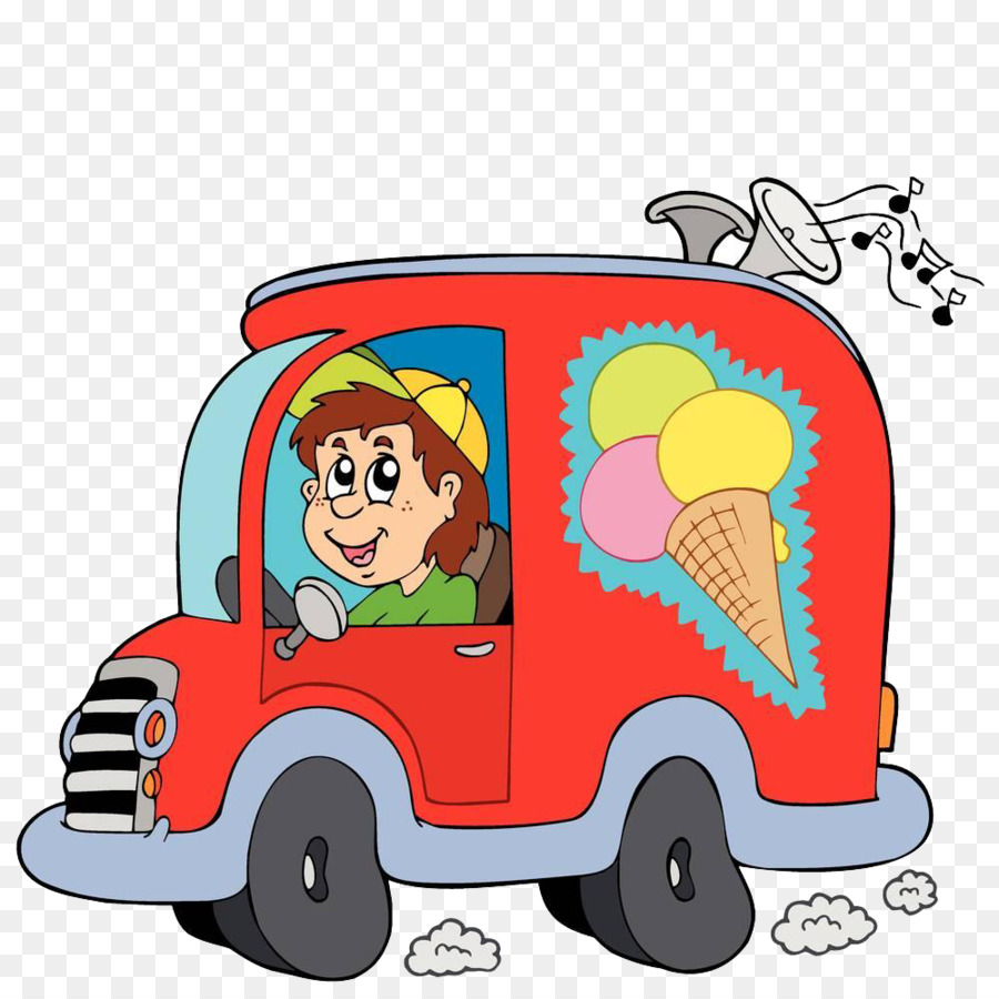 Van, Truck, Driving, Drawing, Cartoon, Toy, Vehicle. 