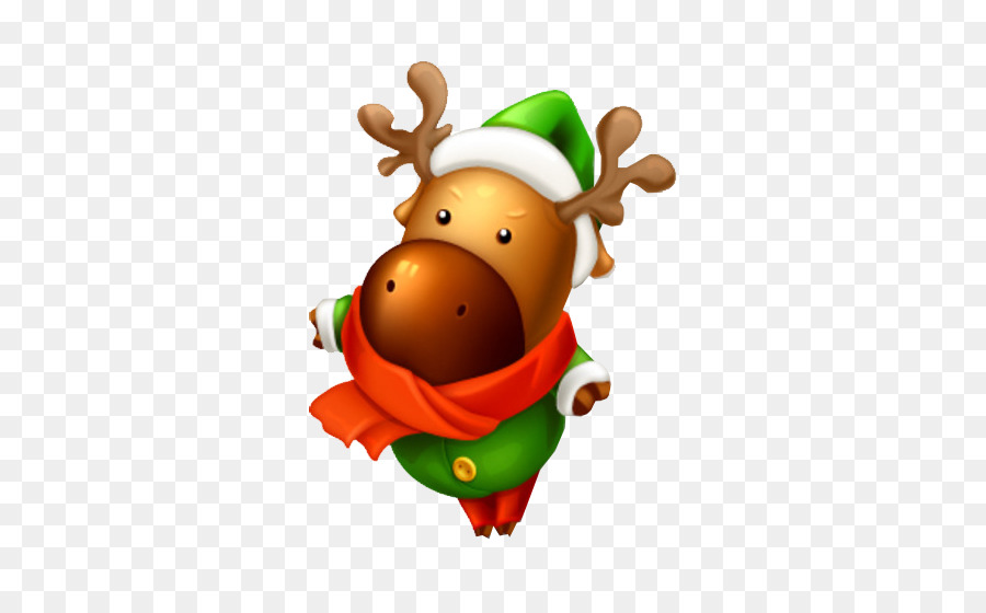 Le renne di Babbo Natale, albero di Natale - Colore renne di Natale
