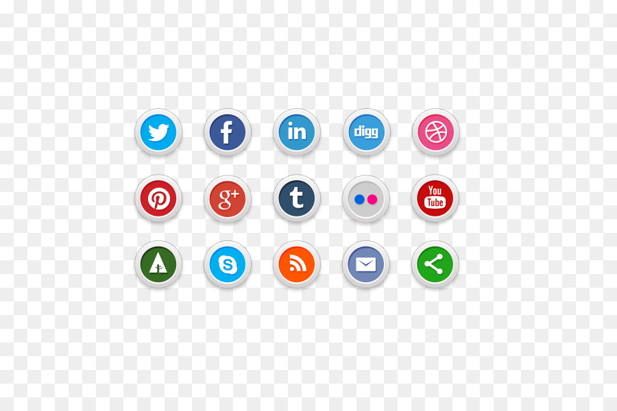 icona dei social media - pulsante rotondo