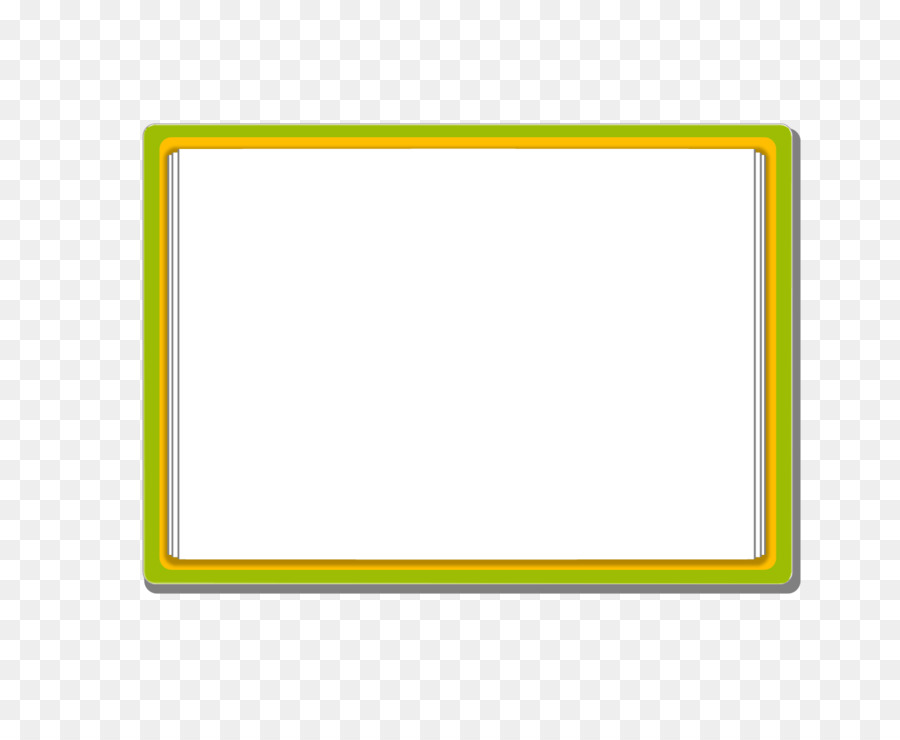 Papier Bilderrahmen Gelb Muster - Vektor-Grüner Rahmen