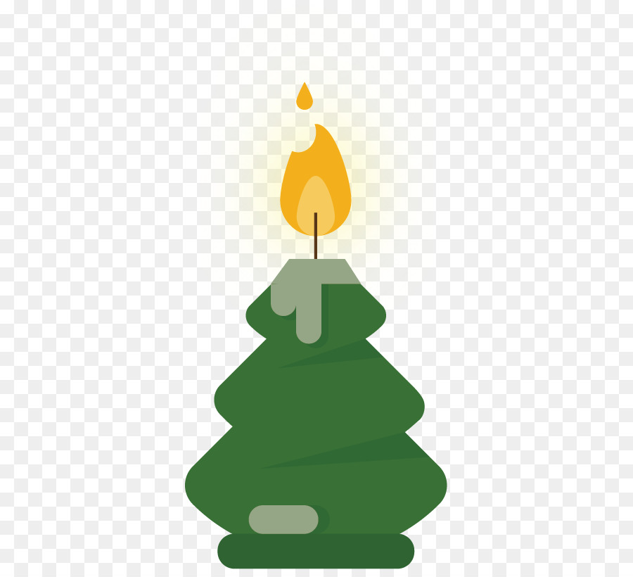 Licht, Kerze, Flamme - Green candle gelb-Kerze-Flamme-Vektor-material