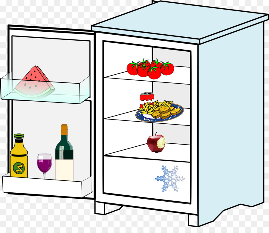 Kühlschrank Royalty free clipart - Vielzahl von Früchten Kühlschrank