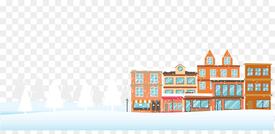 Building Download-Illustration - Gebäude Schnee