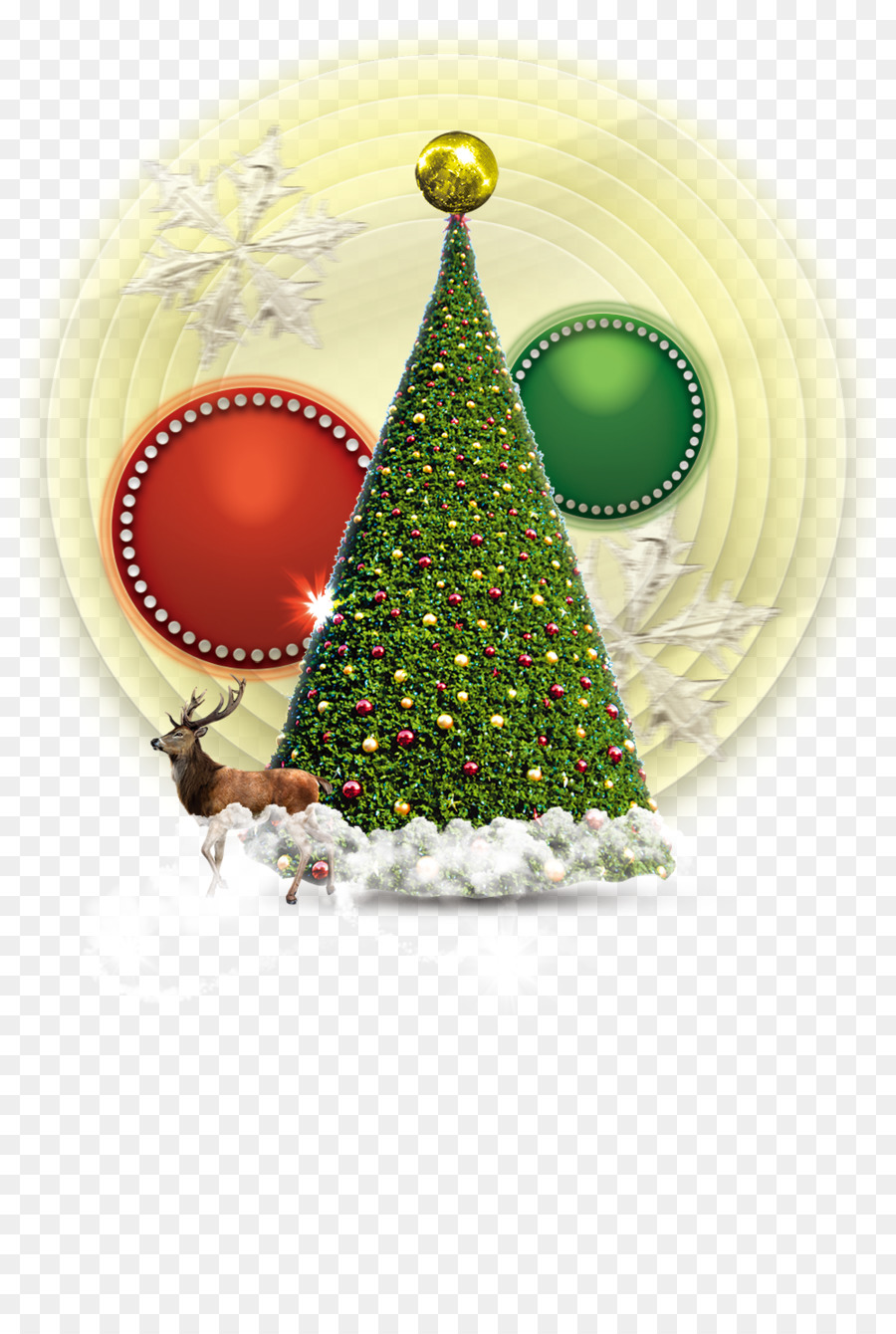 Ornamento di natale albero di Natale Babbo Natale - Alberi di natale e il Natale, alce materiale