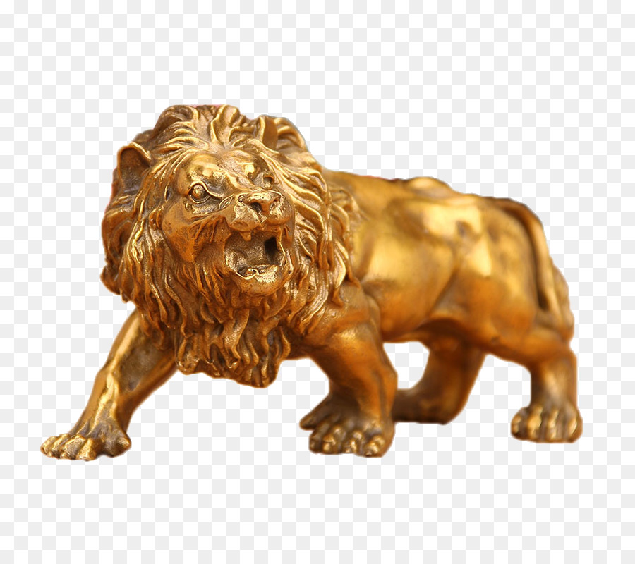 lionhead Kaninchen - Goldener Löwe Kopf ornament
