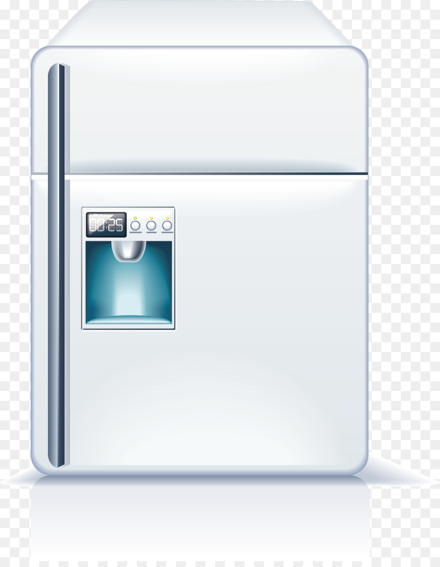 Kühlschrank Haushaltsgerät - Sicher vector von hand bemalt