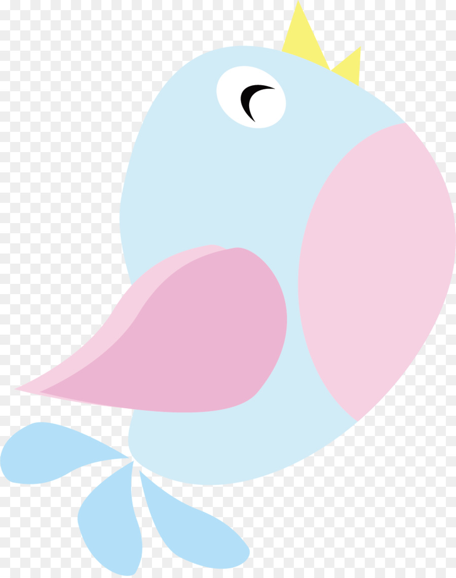 Vogel Cartoon-Blau - Blaue cartoon Vogel