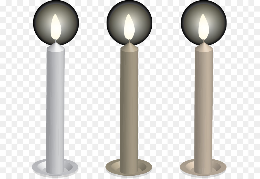 candela - Vettore di tre candele