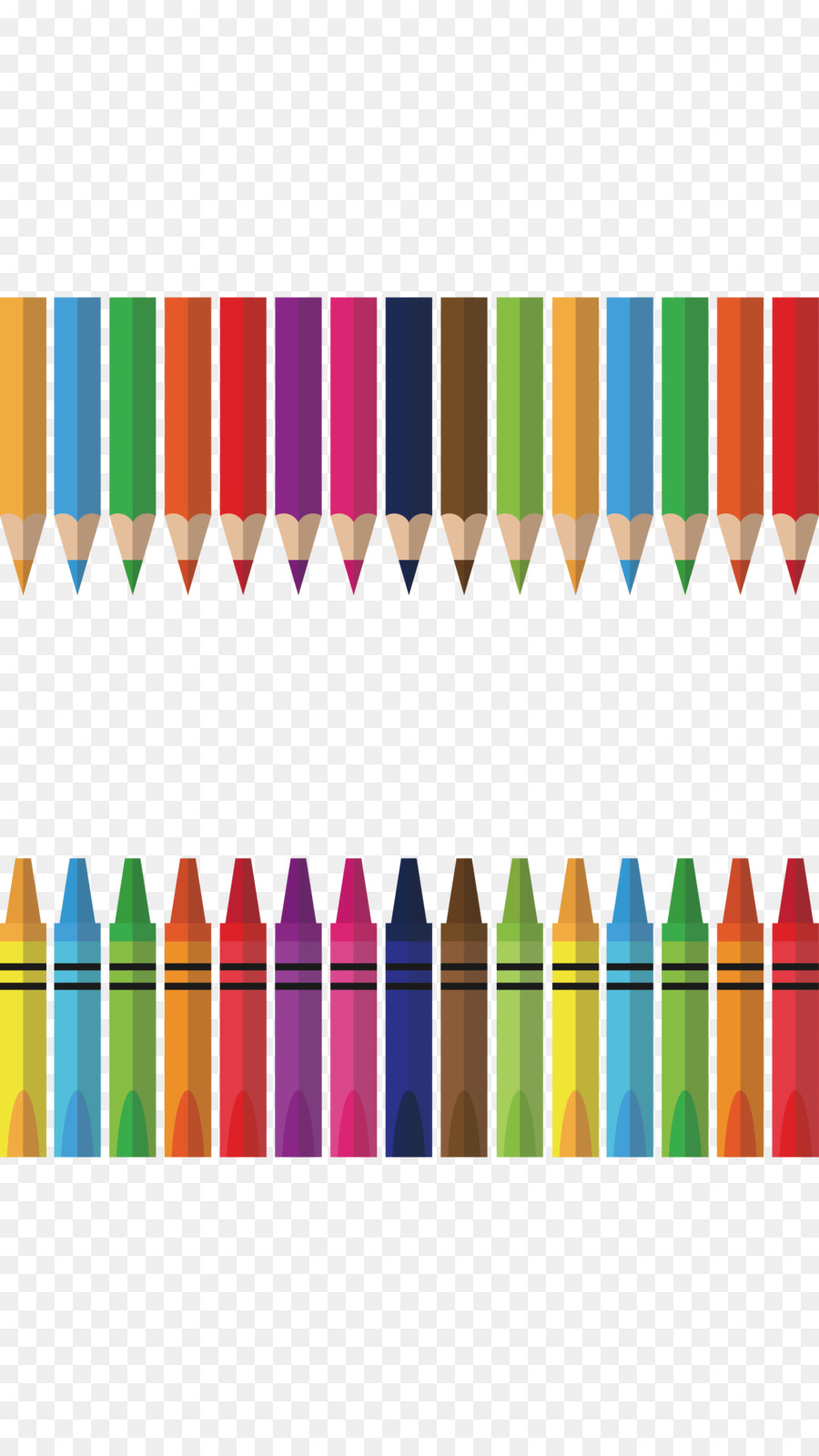 Colorato Disegno a matita - Vector mano disegnato a matita di colore