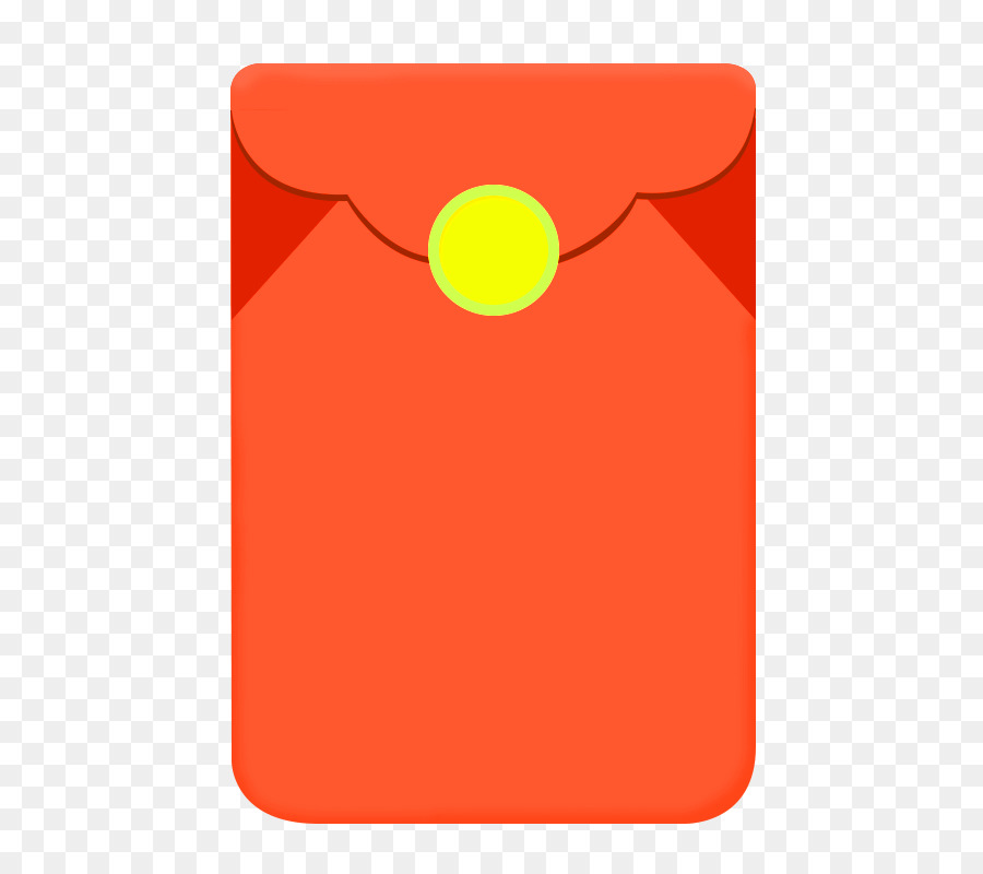 Roter Umschlag clipart - Orange einfachen roten Umschlag Dekoration Muster