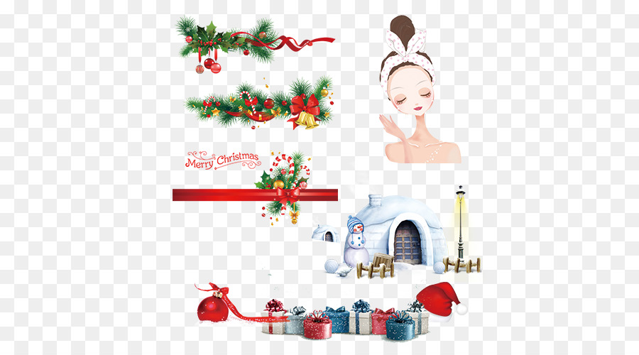 Candy cane Christmas lights Clip-art - Winter-Schneemann-und Schönheitspflege