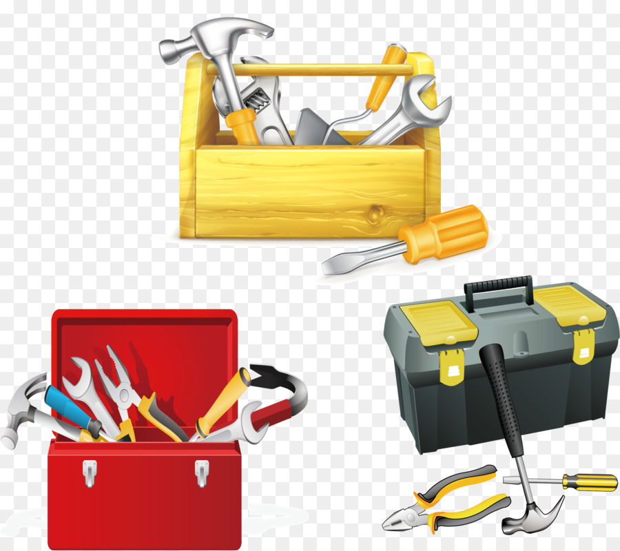 Werkzeug Hammer - Toolbox und Werkzeuge