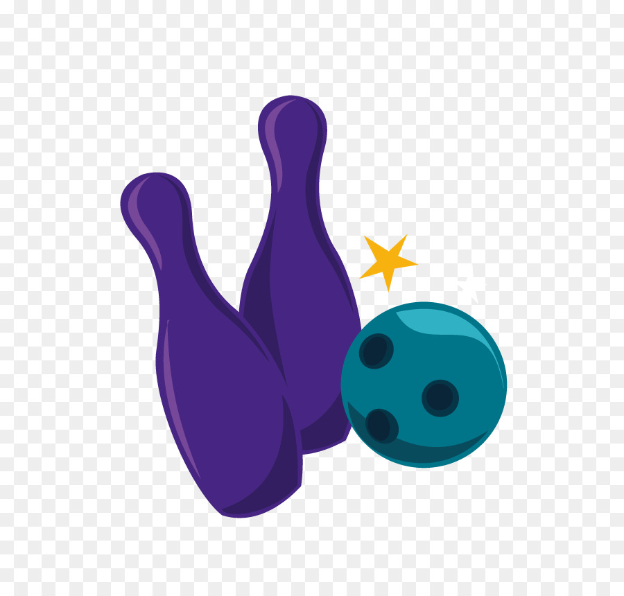 Bowling pin der Bowling ball Clip art - Vektor bowling