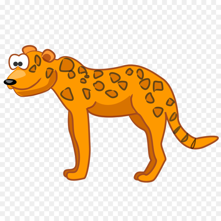 Leopard Cougar Jaguar Giraffa Ghepardo - Leopardo del fumetto vettoriale