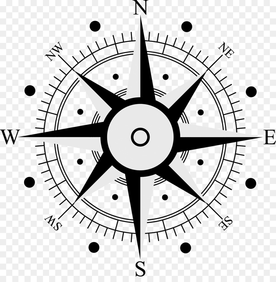 Windrose Windrose-Symbol - Kompass