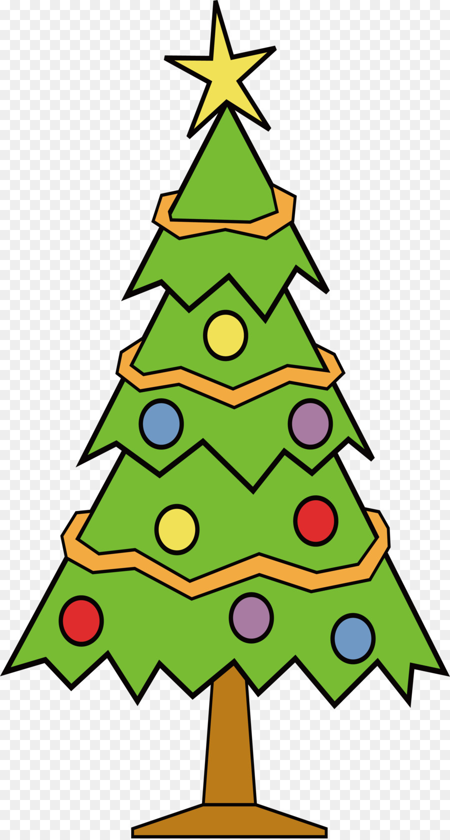 Albero di natale Free Clip art - Squisita albero di Natale di design