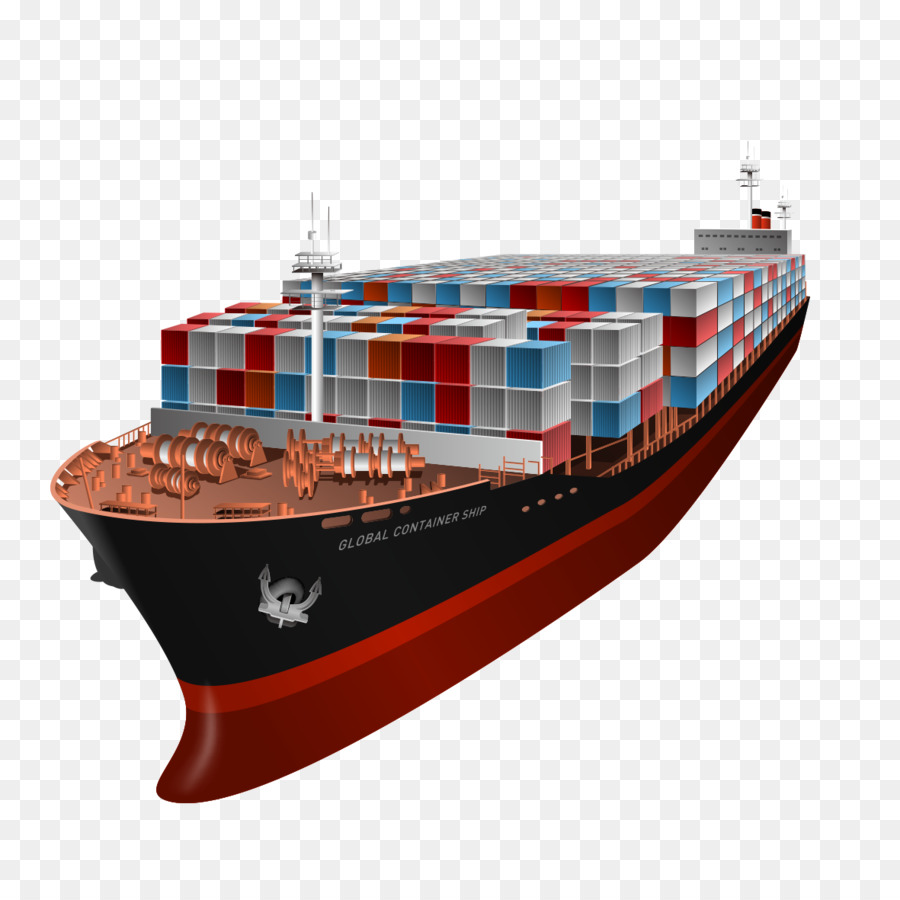 Panamax Barca Da Carico Moto D'Acqua - Cartoon barca rossa