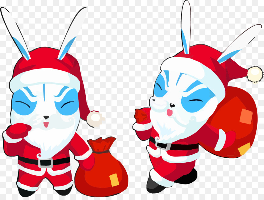 Santa Claus Thỏ Giáng Sinh - Mang túi của Santa Claus