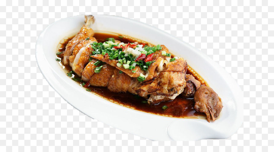 Soja-sauce Hühnerfleisch Gebraten Fisch Bettler Huhn Suppe - Koreanischer Lauch Huhn