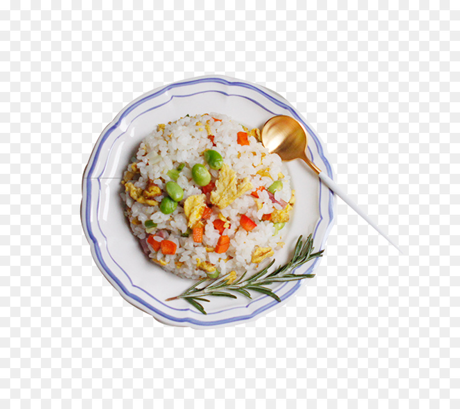 Gebratener Reis Reisbällchen Gebratener Eier Reis Gekocht - Grüne Bohnen gebratener Reis