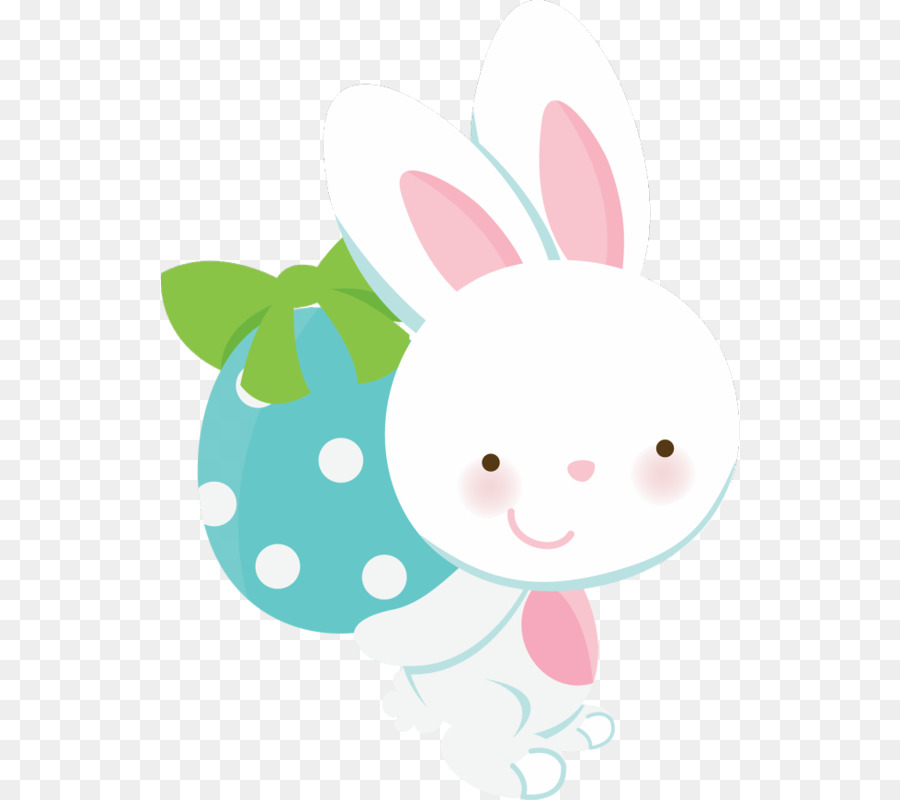 Coniglietto di pasqua, coniglio Europeo Clip art - Bunny holding uovo