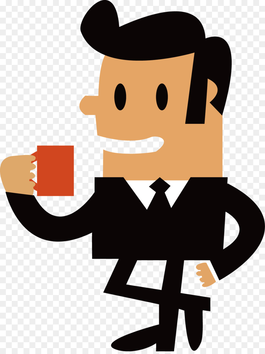 Tè Caffè Cartoon - uomo