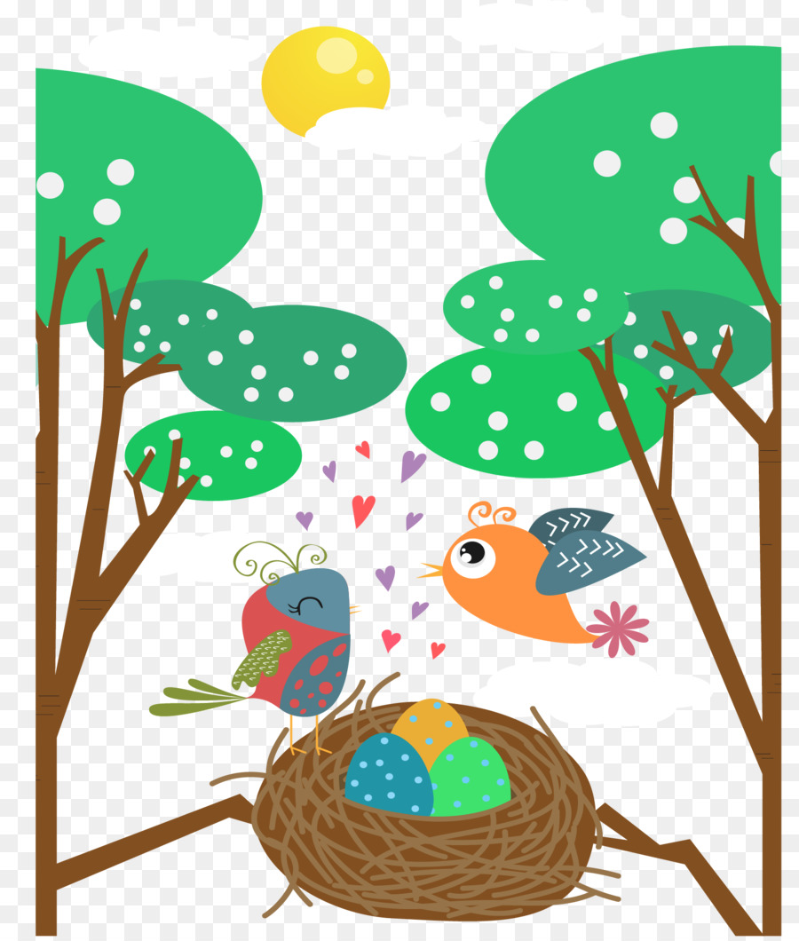 Bird Nest Cartoon Clip Art - Die Zweige des Nestes