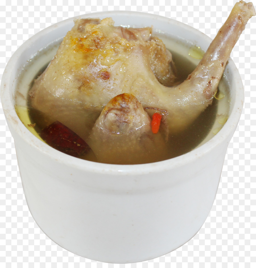 Zuppa di pollo Barbecue di pollo Confit - Trenta-sette pollo cibo