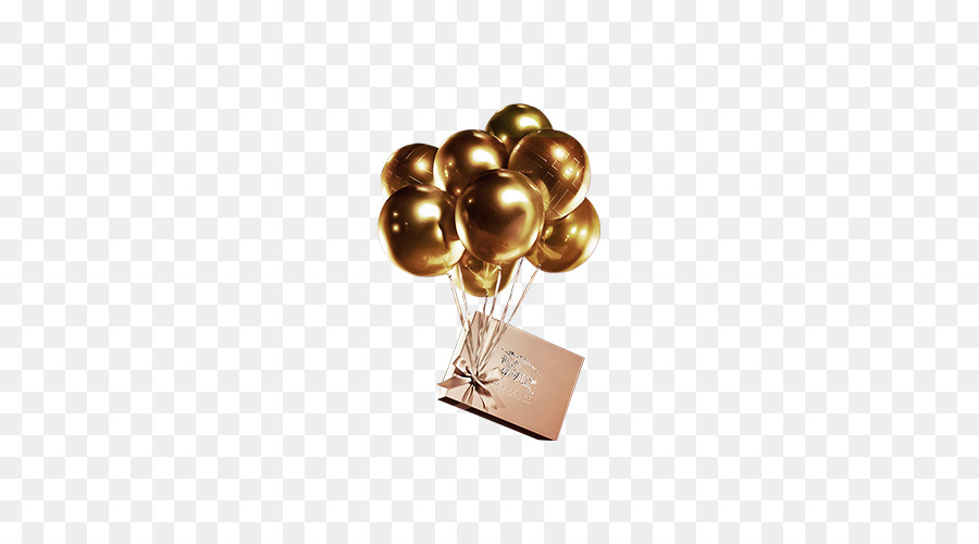 Ballon-Gold - gold Ballon