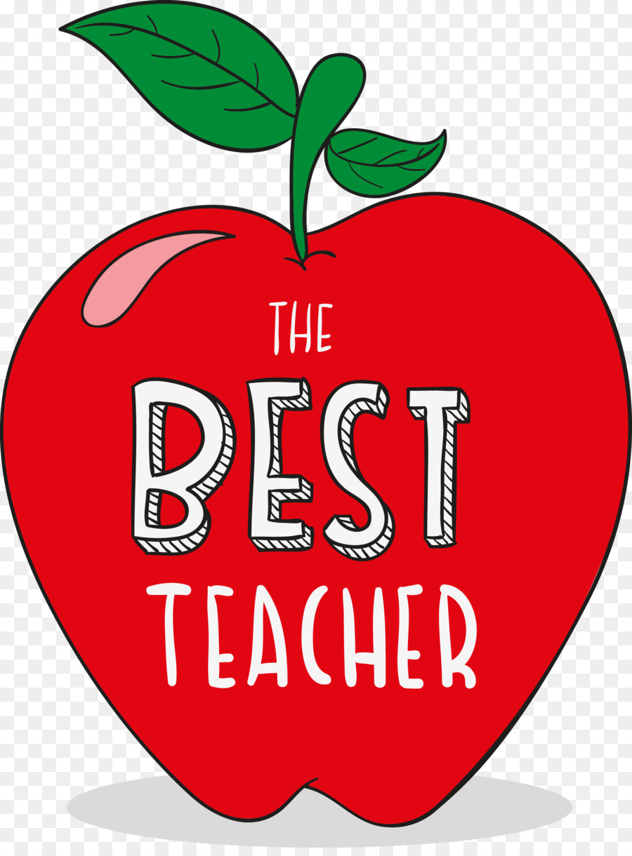 Lehrer Tag Student Apple Clip art - Vektor Roter Apfel