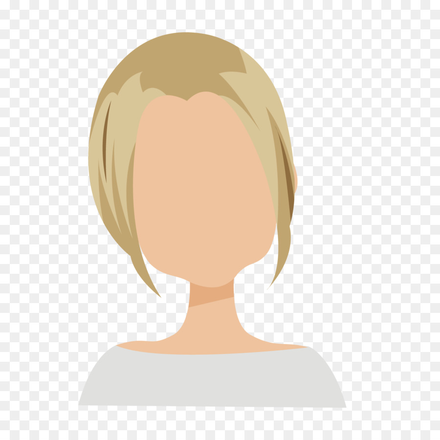 Lange Haare Perücke - Goldene weibliche Modelle mit langen Haaren